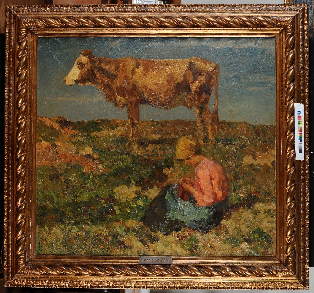 Giuseppe Ciardi (1875-1932)paesaggio con Armenti
