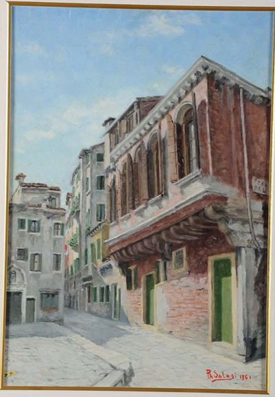Filippo Salesi (1885-1977)calle di Venezia, 1961