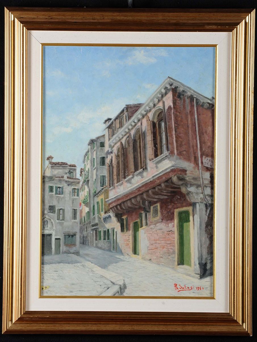 Filippo Salesi (1885-1977)calle di Venezia, 1961