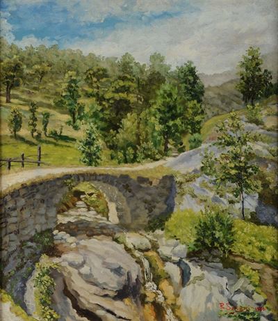 Filippo Salesi (1885-1977)ponte a Vernante, 1938