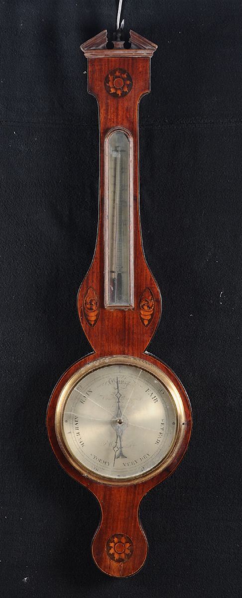 Barometro in satinwood, Brighton XIX secolo