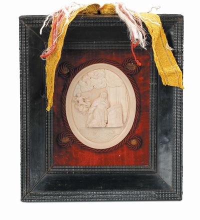 Placca Ovale in Avorio, Sicilia XVIII Secolo