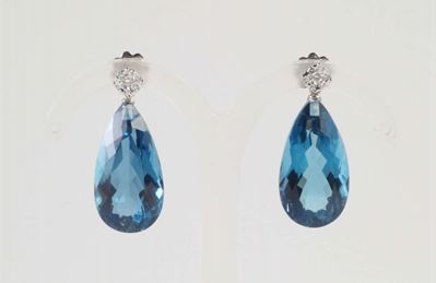 Orecchini con Topazio London e Diamanti