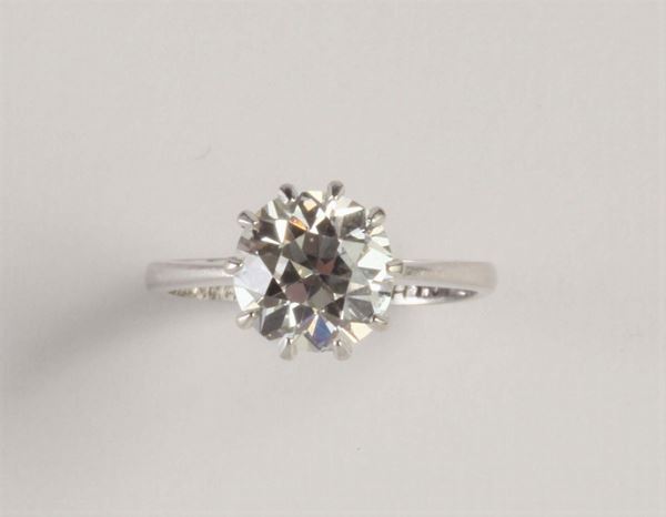 Solitaire con diamante di ct 1,80 circa
