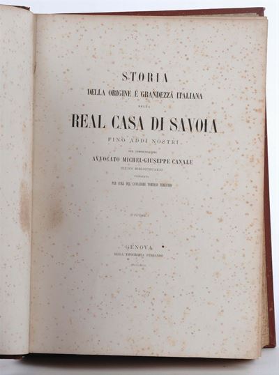 Canale, Michel Giuseppestoria della Origine e Grandezza Italiana della Real Casa di Savoia
