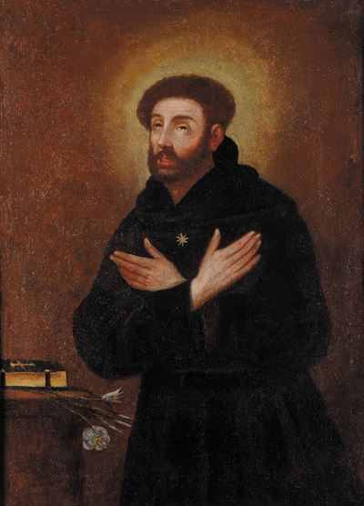 Scuola del XVII Secoloritratto di Santo