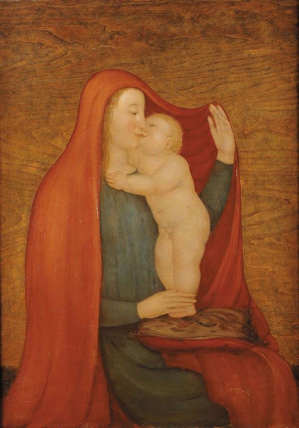 Vanni Rossi (1894-1973) Madonna con Bambino