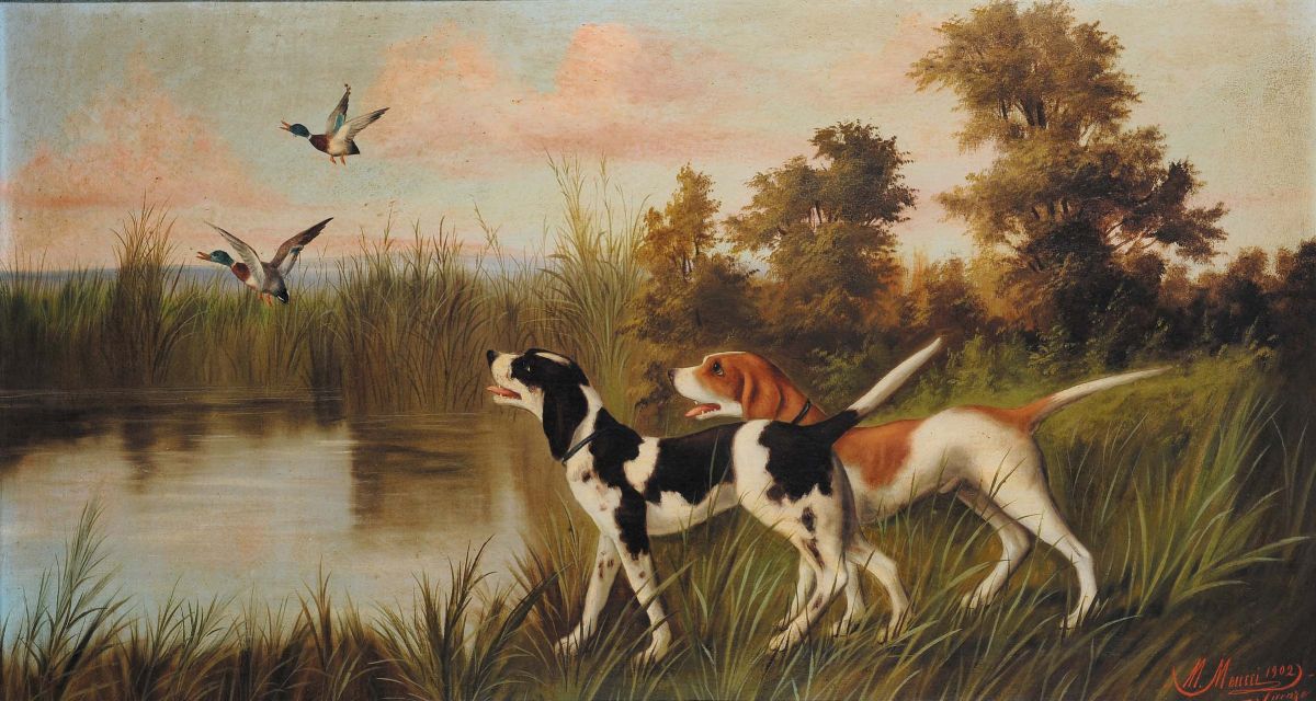 Michelangelo Meucci (1840-1909), Attribuito Acani a Caccia