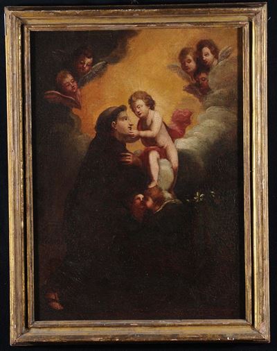 Scuola del XVIII Secolosant'antonio con Angeli