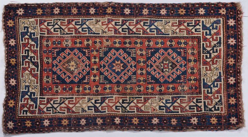 Tappeto caucasico Kasak,  fine XIX secolo  - Asta Antiquariato e Dipinti Antichi - Cambi Casa d'Aste