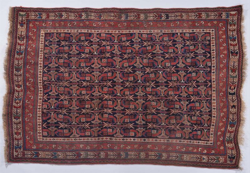 Tappeto Sud Persia Afshari,  fine XIX inizio XX secolo  - Asta Antiquariato e Dipinti Antichi - Cambi Casa d'Aste