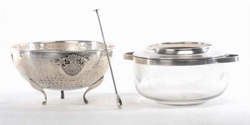 Due coppe in metallo e cristallo  - Auction OnLine Auction 06-2012 - Cambi Casa d'Aste