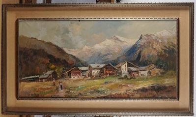 Luigi Bracchi (1892-1978)paesaggio Montano