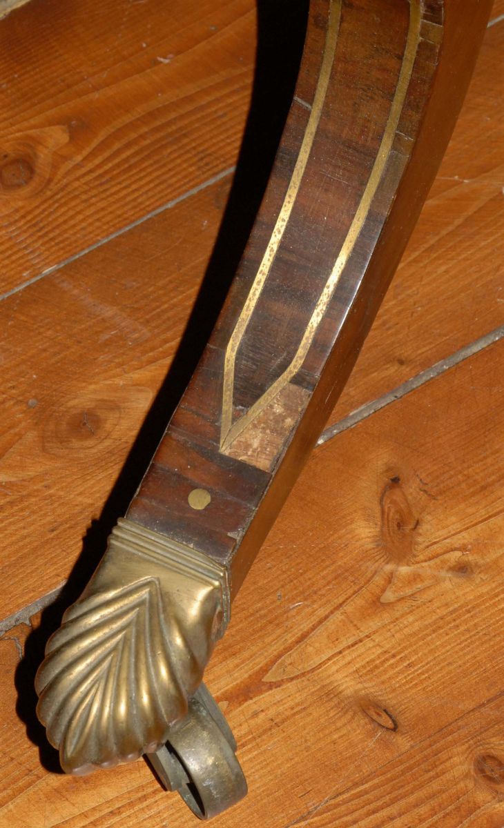 Tavolino da Gioco Carlo X Lastronato, XIX Secolo