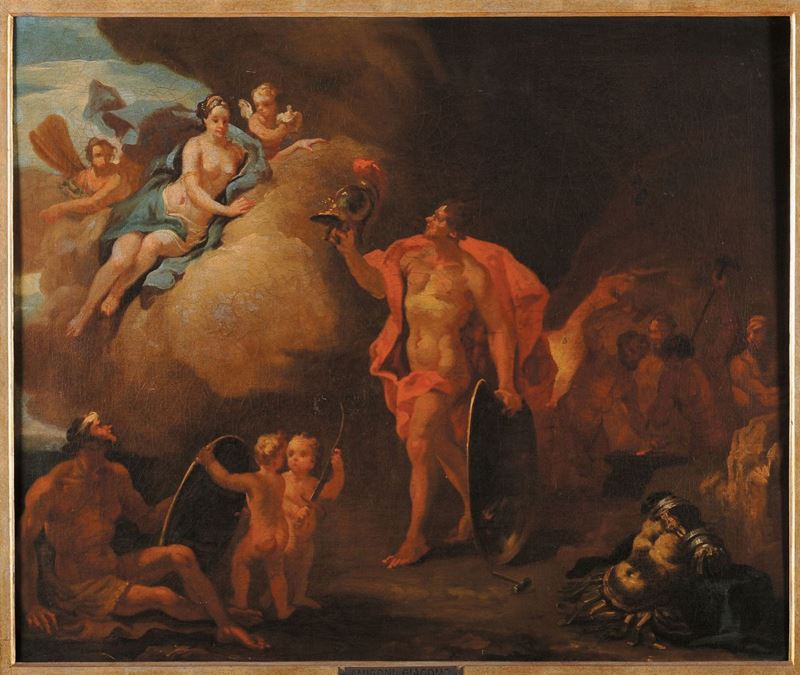 Jacopo Amigoni  (1682-1752), ambito di Scena mitologica  - Asta Antiquariato e Dipinti Antichi - Cambi Casa d'Aste