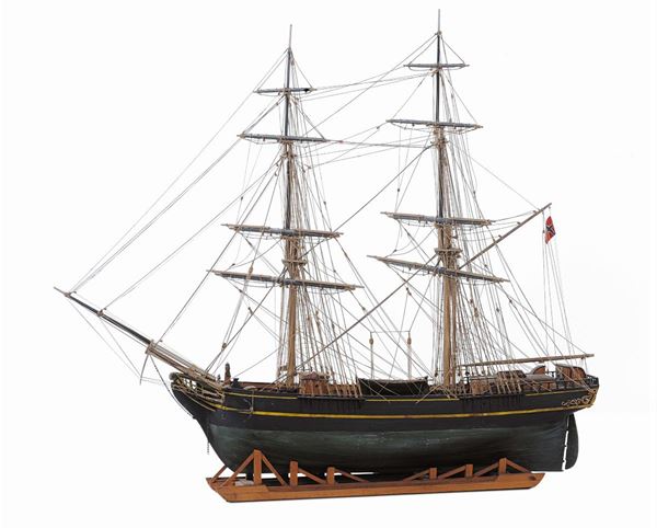 Modello di Brigantino a due alberi
