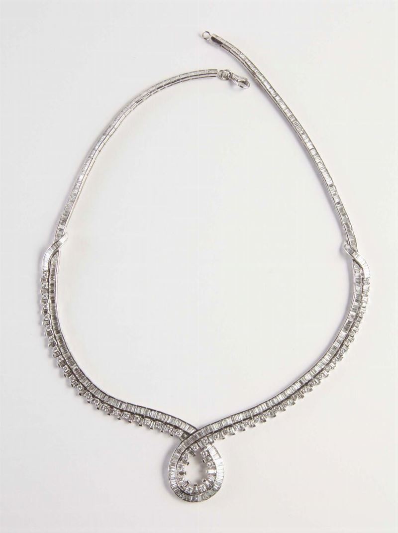 Girocollo con diamanti  - Auction Silvers, Ancient and Comtemporary Jewels - Cambi Casa d'Aste