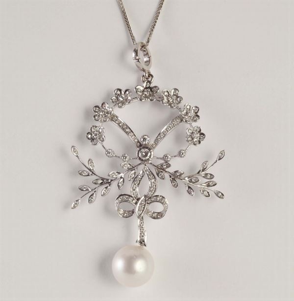 Girocollo con perla australiana