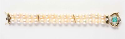 Bracciale a Due Fili di Perle