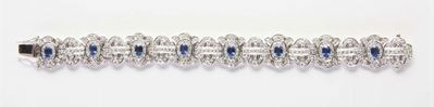 Bracciale con Diamanti Huit-huit e Zaffiri
