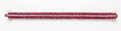 Bracciale con Rubini e Diamanti Huit - Huit