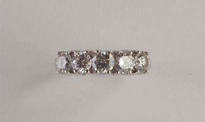 Mezza Rivière di Diamanti di Vecchio Taglio per Ct 1,50 Circa