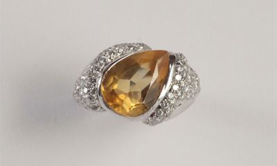 Anello con Quarzo Citrino