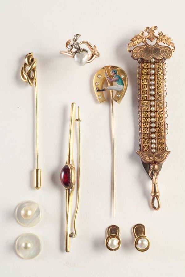 Lotto piccoli gioielli XIX secolo