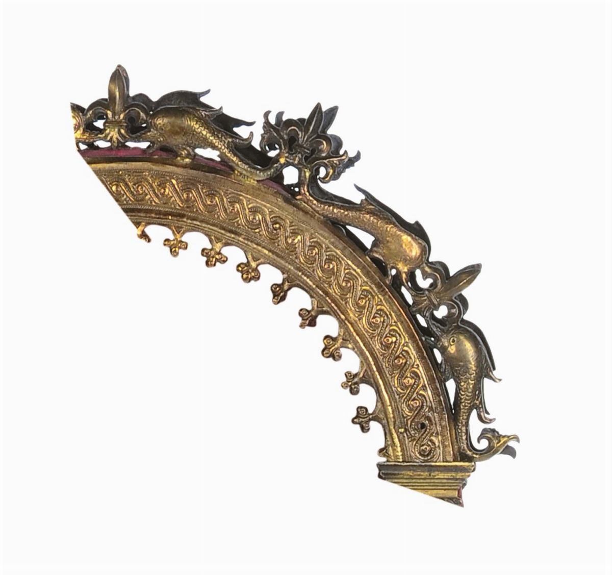 Pala Processionale in Rame Dorato con Raffigurazione di Annunciazione e Crocifissione, Venezia XV...