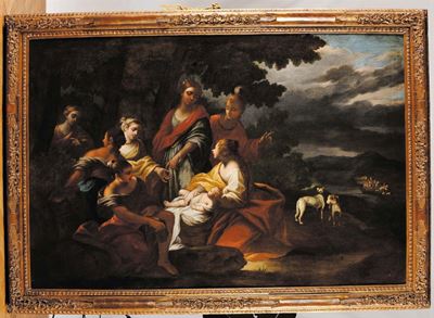 Scuola del XVIII Secolomosè Salvato dalle Acque