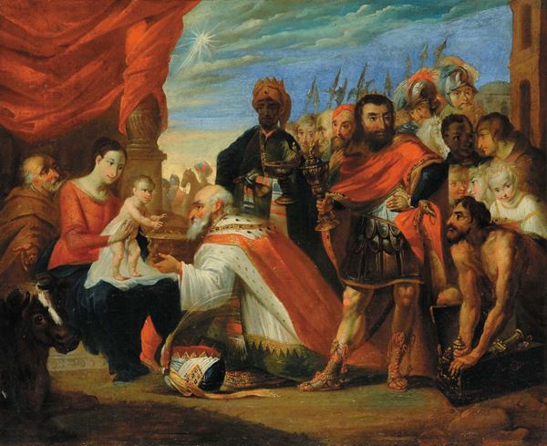 Scuola del XVIII secolo Visitazione dei Magi