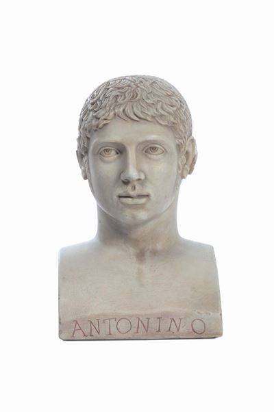 Scultura Neoclassica in Marmo Bianco Bifronte Raffigurante i Volti di Marco Aurelio Antonino (eli...