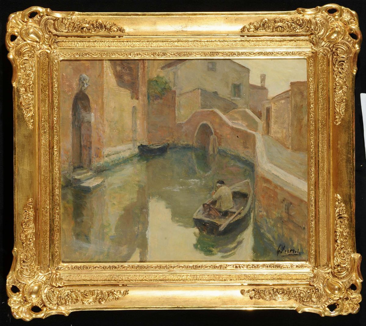 Ferruccio Scattola (1873-1950)canale Veneziano