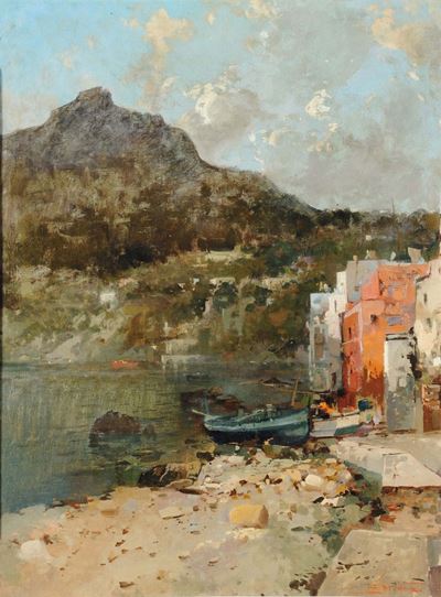 Ezelino Briante (1901-1971)veduta di Maiori