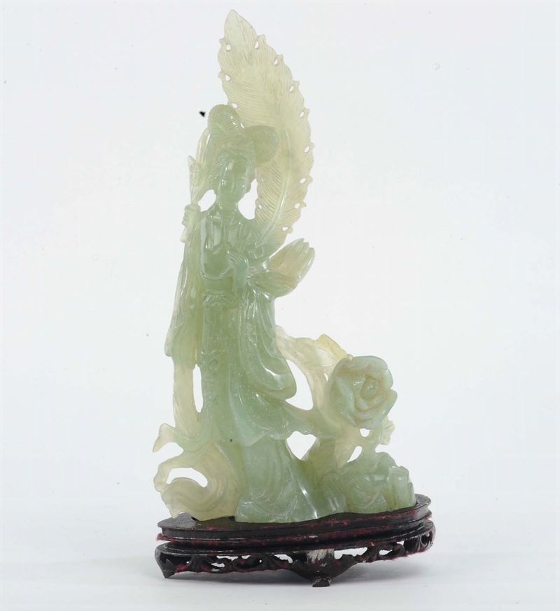 Statua in giada  - Asta Antiquariato e Dipinti Antichi - Cambi Casa d'Aste