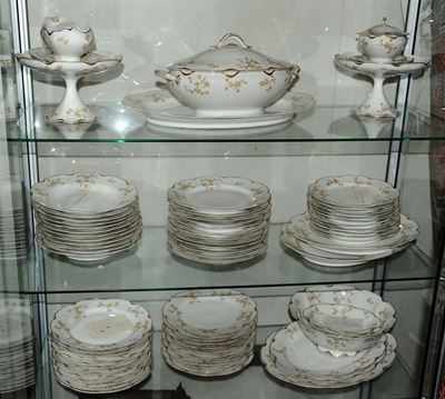 Servizio di Piatti Limoges Composto da 75 Pezzi