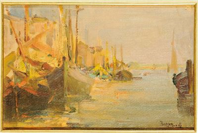 Beppe Ciardi (1875-1932)veduta di Chioggia