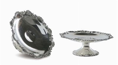 Coppia di Alzatine in Argento. America, Theodor Staff, 1880