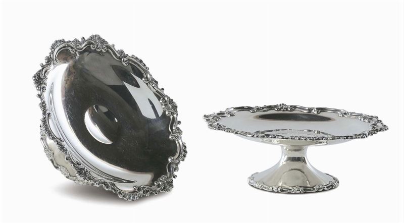 Coppia di alzatine in argento. America, Theodor staff, 1880  - Auction Silvers, Ancient and Comtemporary Jewels - Cambi Casa d'Aste