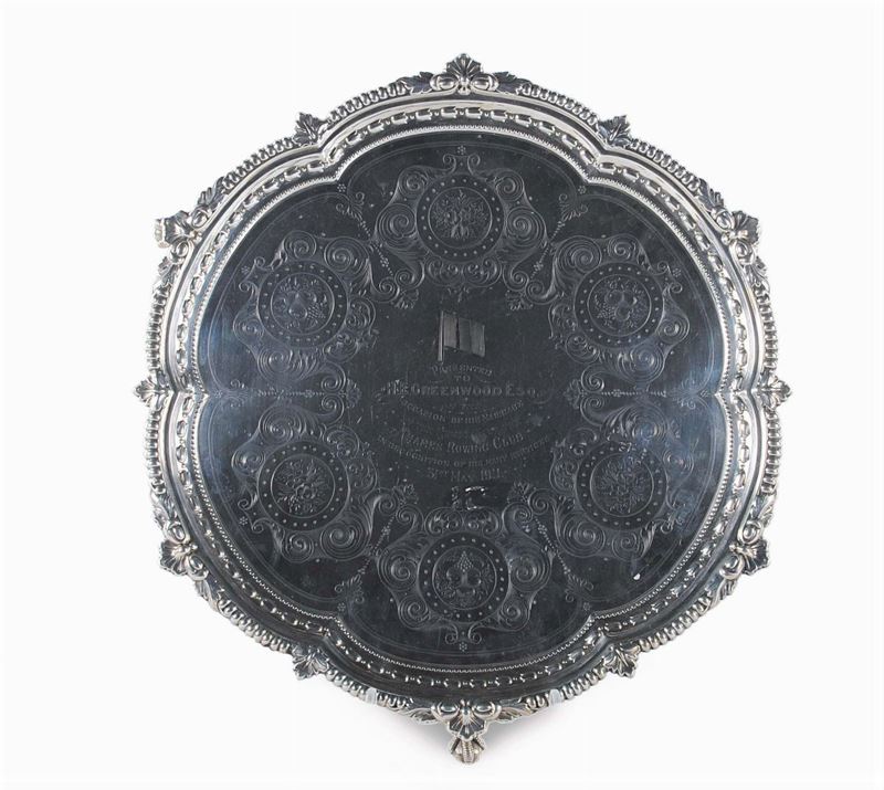 Salver in argento, Londra 1911  - Auction Silvers, Ancient and Comtemporary Jewels - Cambi Casa d'Aste
