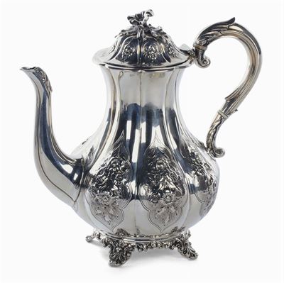 Caffettiera in Argento, Londra 1879