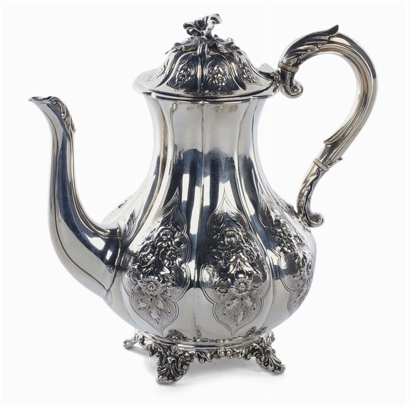 Caffettiera in argento, Londra 1879  - Auction Silvers, Ancient and Comtemporary Jewels - Cambi Casa d'Aste
