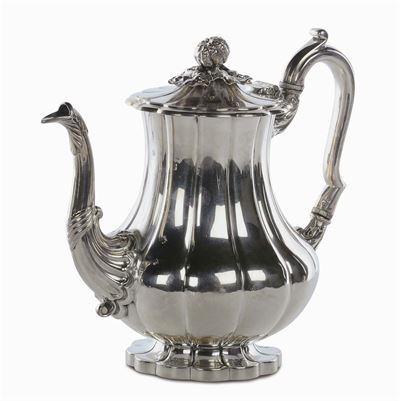 Caffettiera in Argento, Birmingham 1826
