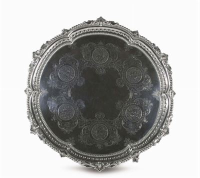 Salver in Argento, Città di Sheffield 1902