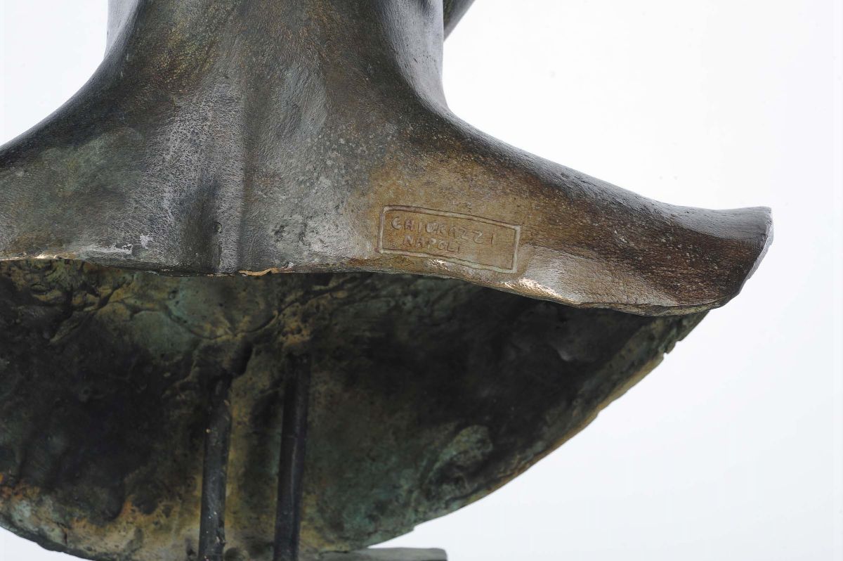 Busto di Antinoo in Bronzo Patinato All’antica