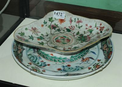 Piatto e Alzatina a Decoro Orientale