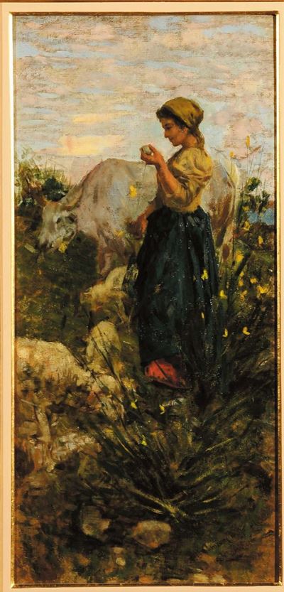 Niccolò Cannicci ( 1846 - 1906 )la Pastorella
