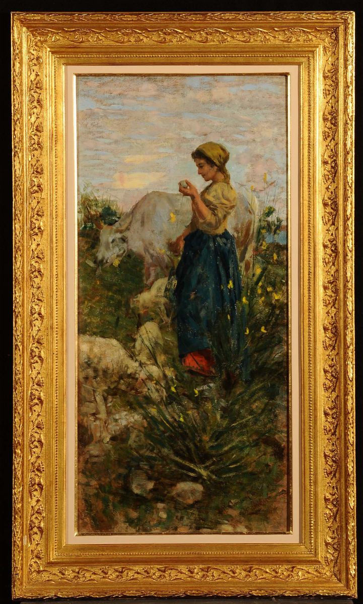 Niccolò Cannicci ( 1846 - 1906 )la Pastorella