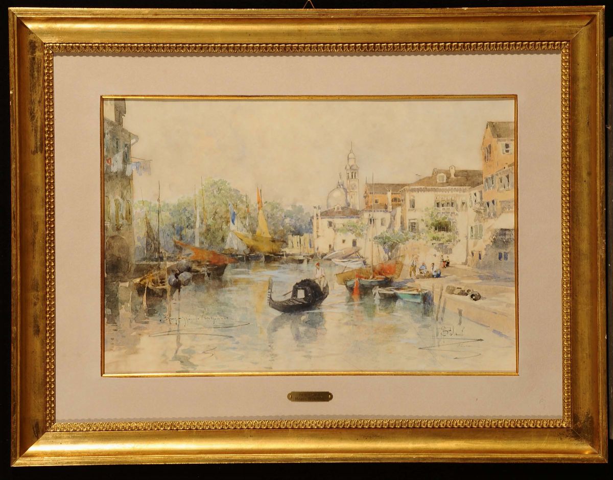 Paolo Sala ( 1859 - 1924 )scorcio Veneziano