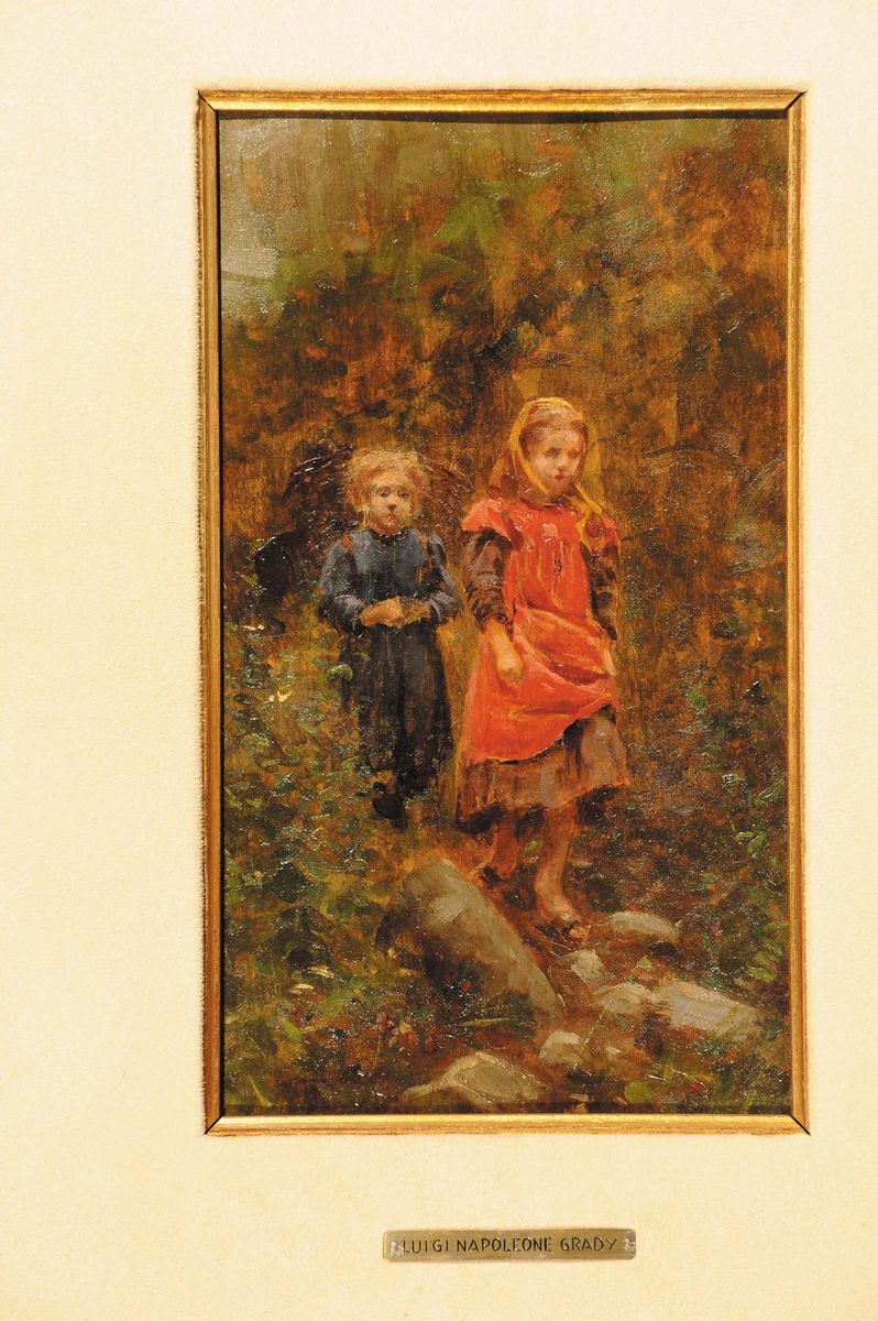 Luigi Napoleone Grady (1860-1949) Bimbi  - Auction 19th and 20th Century Paintings - Cambi Casa d'Aste
